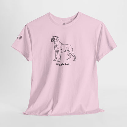 Ollie's: 'Wiggle Butt Dog'- 100% Cotton T-shirt