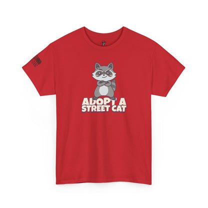 Ollie's: "Adopt a Street Cat" - 100% Cotton Graphic T-Shirt