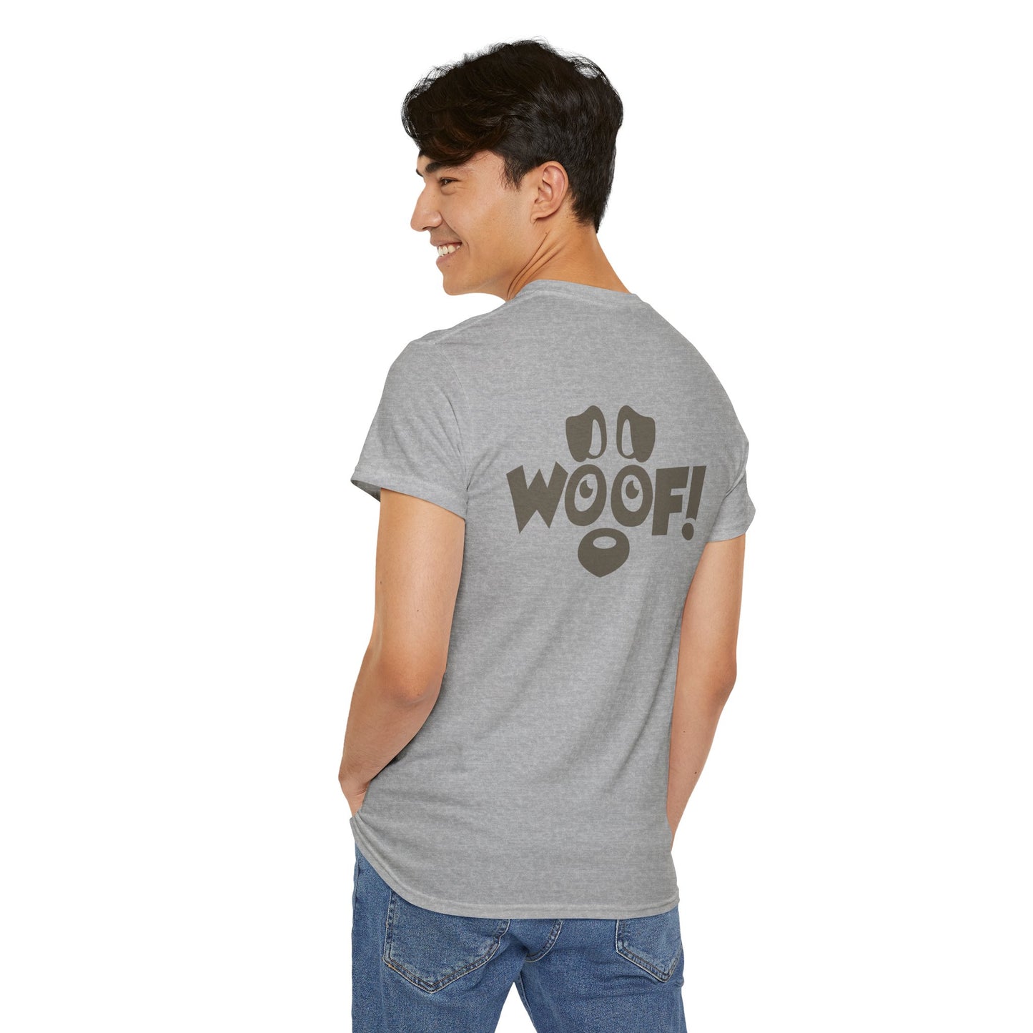 Ollie's: I Love Dogs Woof T Shirt - 100% Cotton