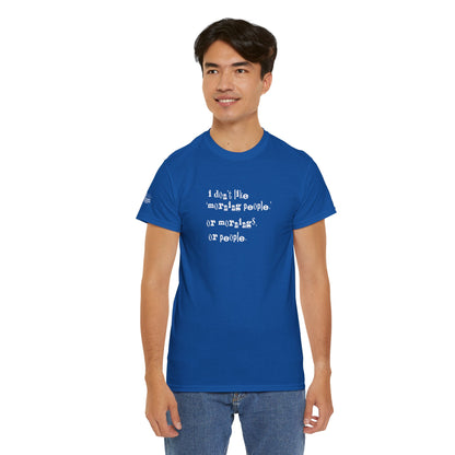Ollie's: I Don't Like Mornings - 100% Cotton T-shirt
