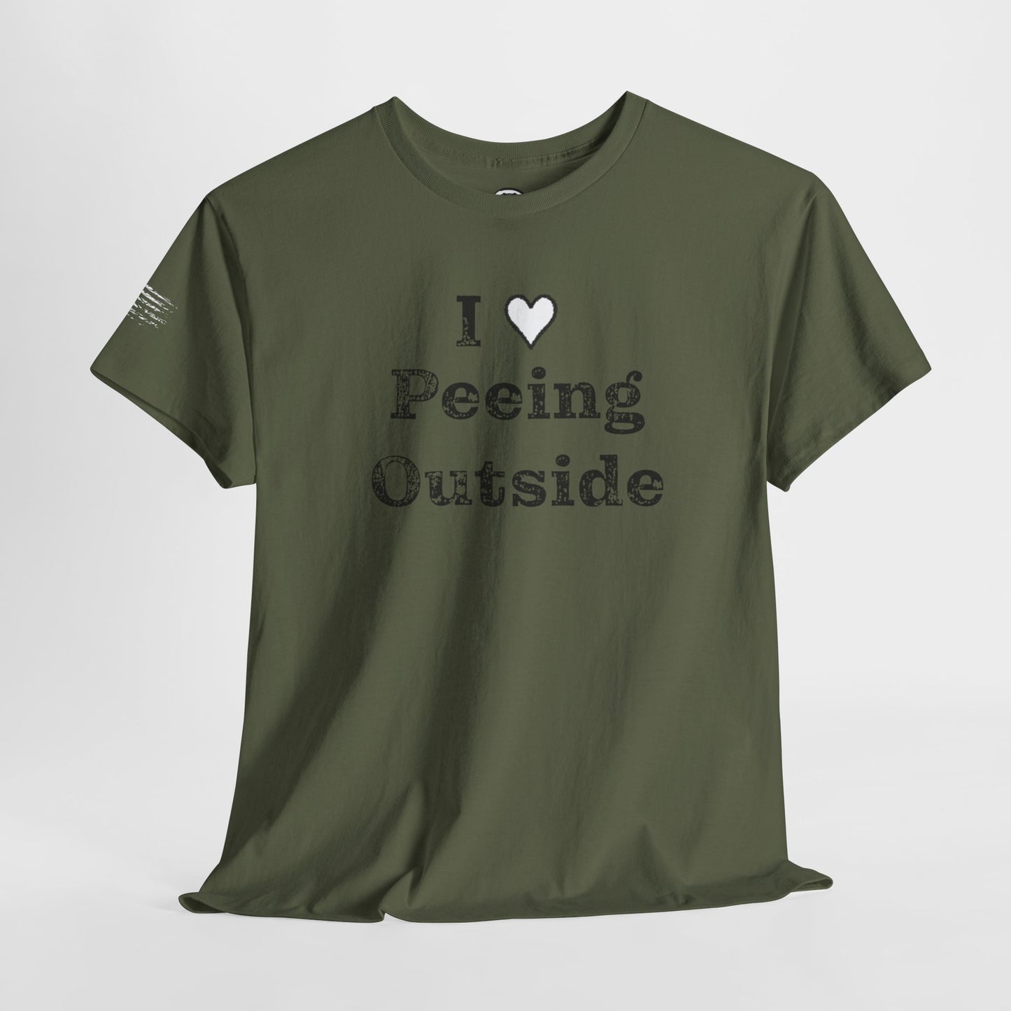 Ollie's: 'I Love Peeing Outside' - 100% Cotton T-shirt