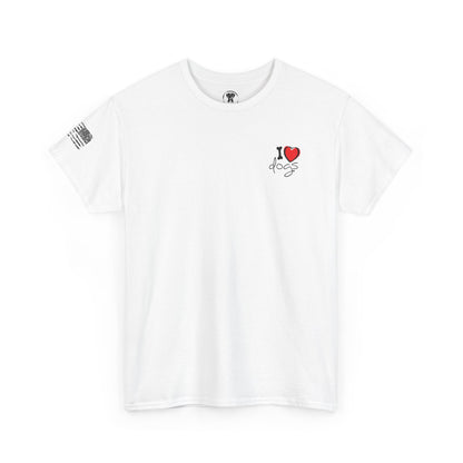 Ollie's: I Love Dogs Woof T Shirt - 100% Cotton