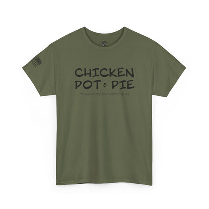Ollie's: "Chicken Pot Pie" - 100% Cotton Graphic T-Shirt
