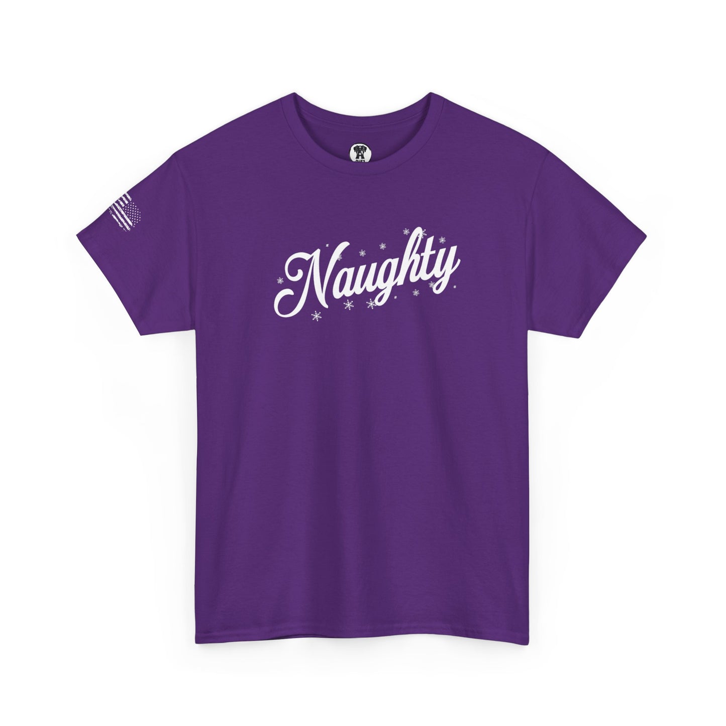 Ollie's: Holiday "Naughty" - 100% Cotton Graphic T-Shirt