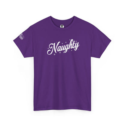 Ollie's: Holiday "Naughty" - 100% Cotton Graphic T-Shirt