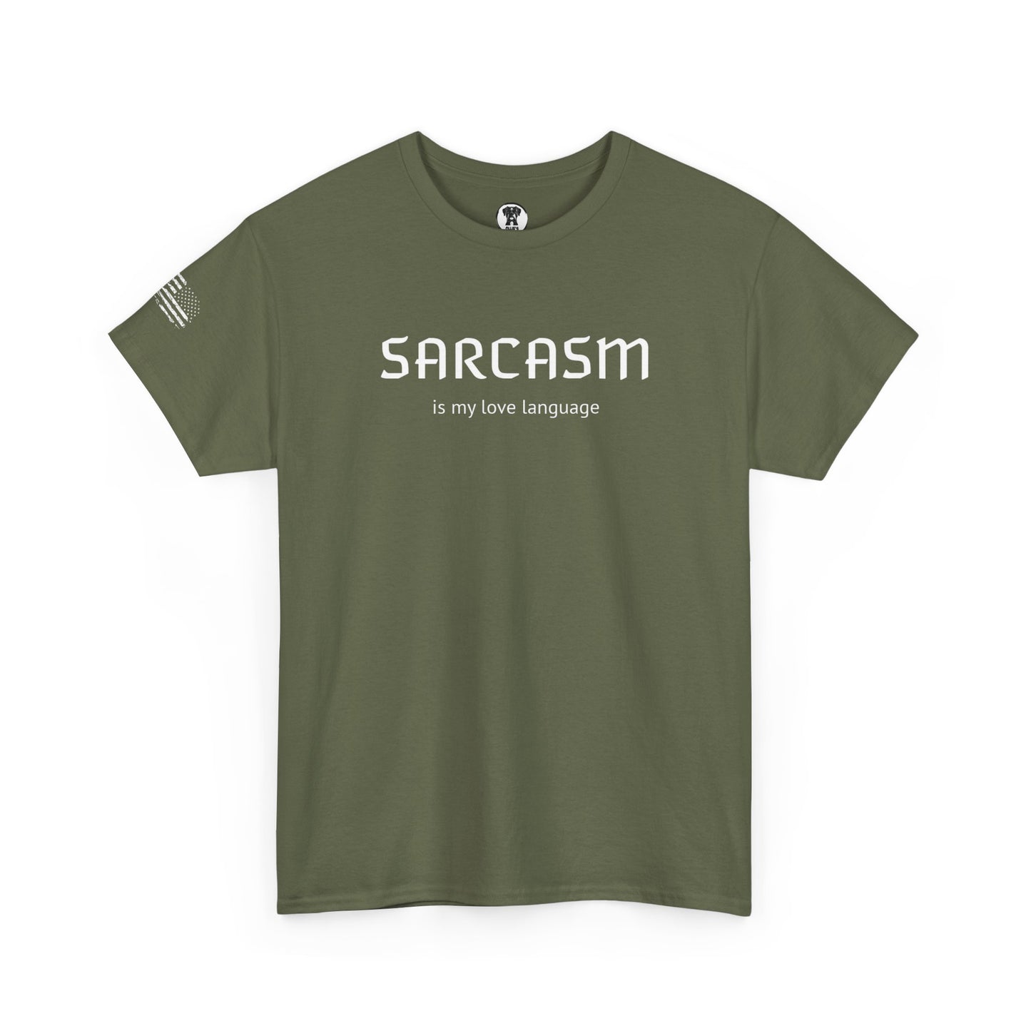Ollie's: "Sarcasm Is My Love Language" - 100% Cotton Graphic T-Shirt