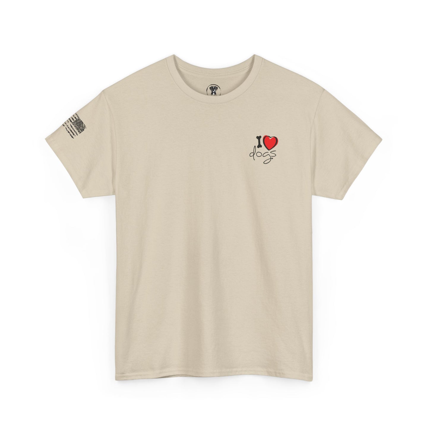 Ollie's: I Love Dogs Woof T Shirt - 100% Cotton