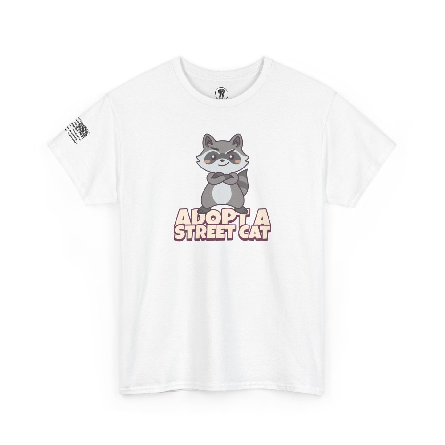 Ollie's: "Adopt a Street Cat" - 100% Cotton Graphic T-Shirt