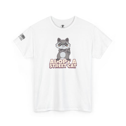 Ollie's: "Adopt a Street Cat" - 100% Cotton Graphic T-Shirt