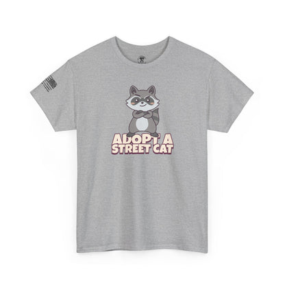 Ollie's: "Adopt a Street Cat" - 100% Cotton Graphic T-Shirt