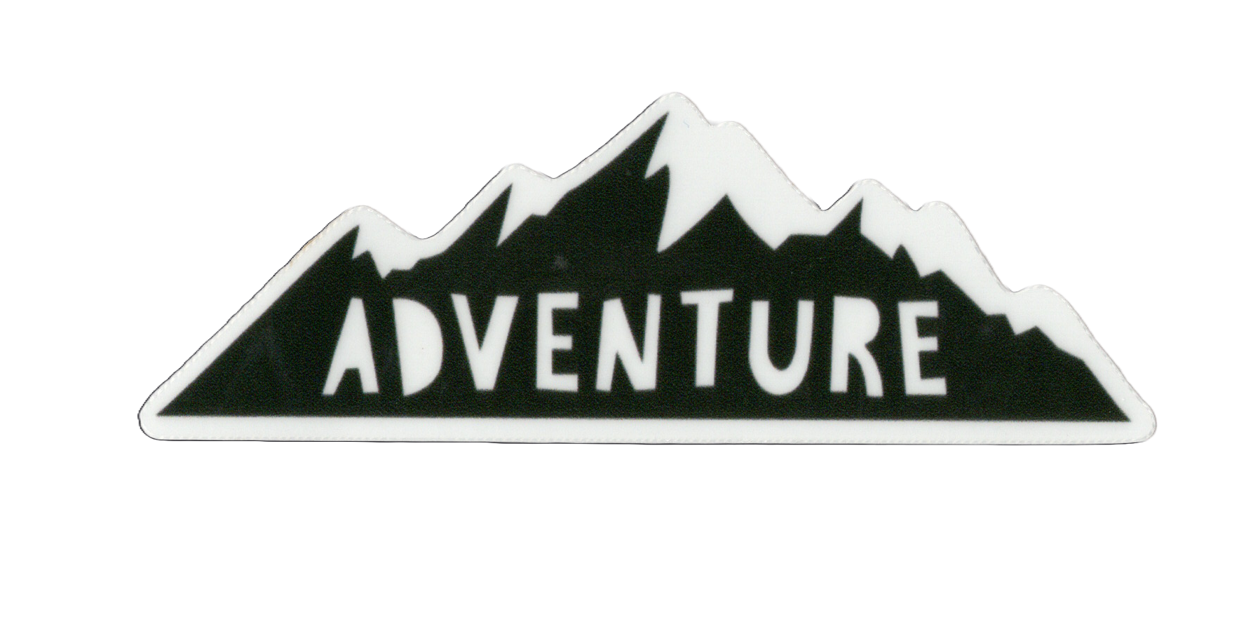 Durable vinyl die-cut Adventure Sticker