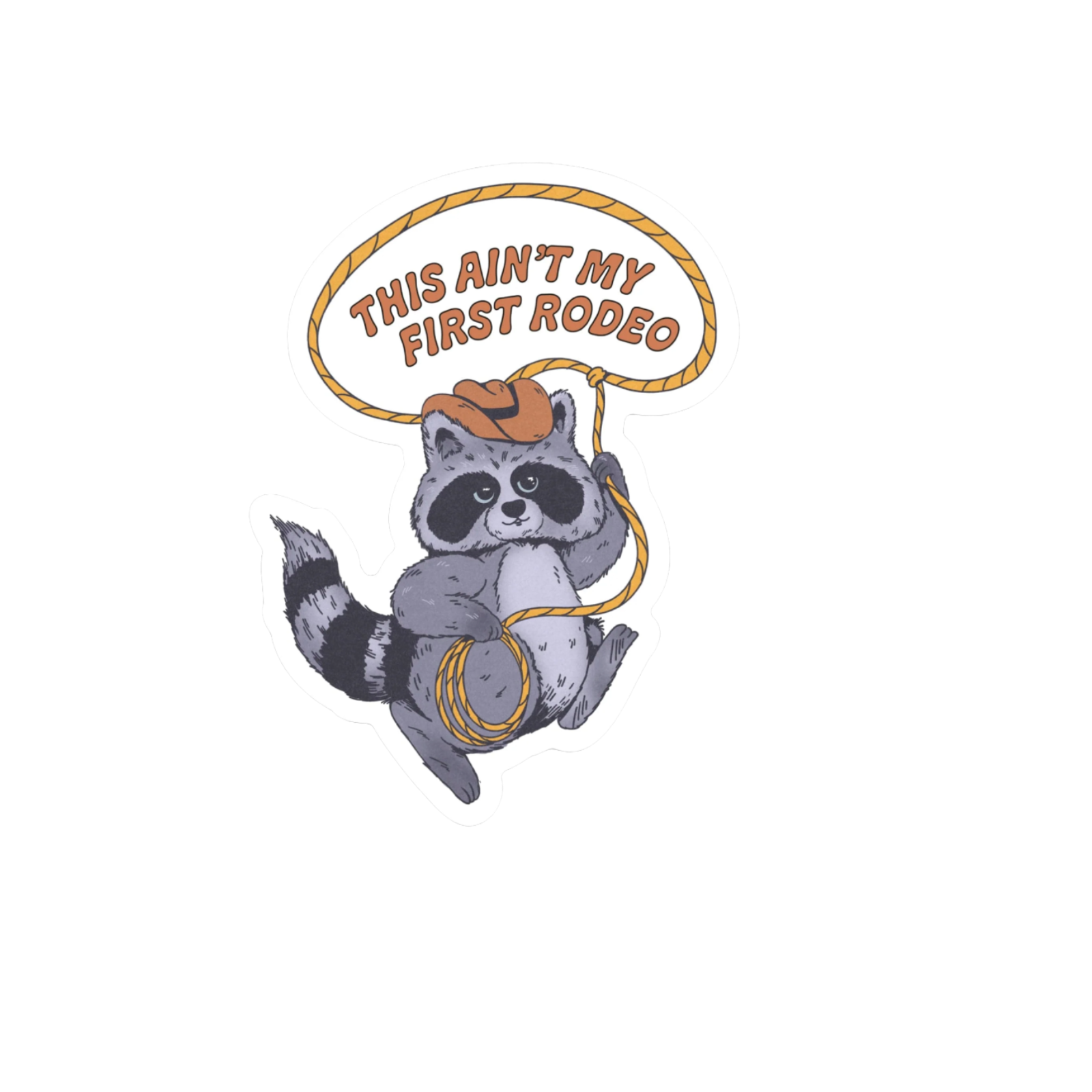 Durable vinyl, die-cut Ain't My First Rodeo Sticker