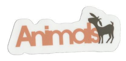 Durable vinyl die-cut Animals Sticker