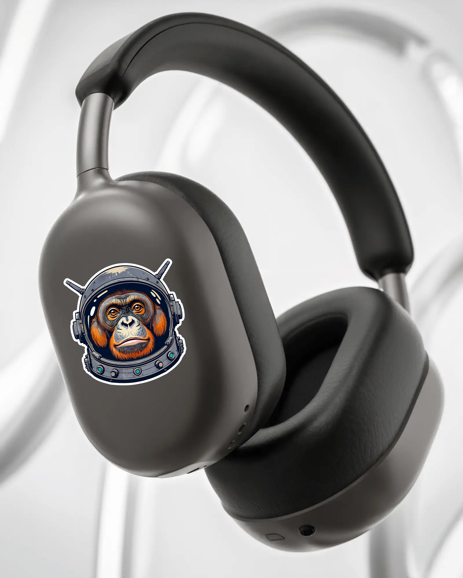 Durable vinyl die-cut Astro Gorilla Sticker