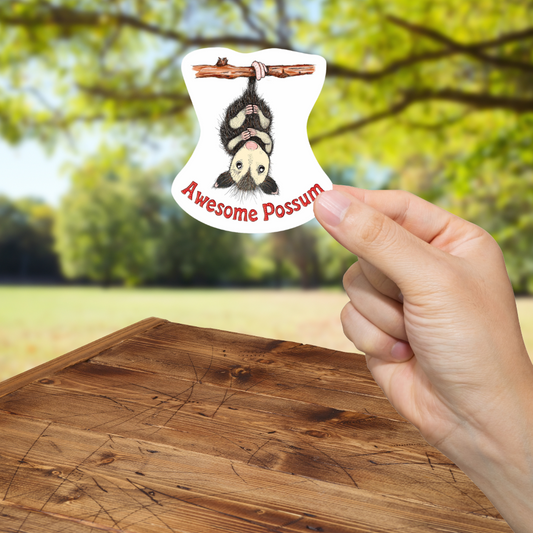 Awesome Possum Sticker - Durable, Vinyl