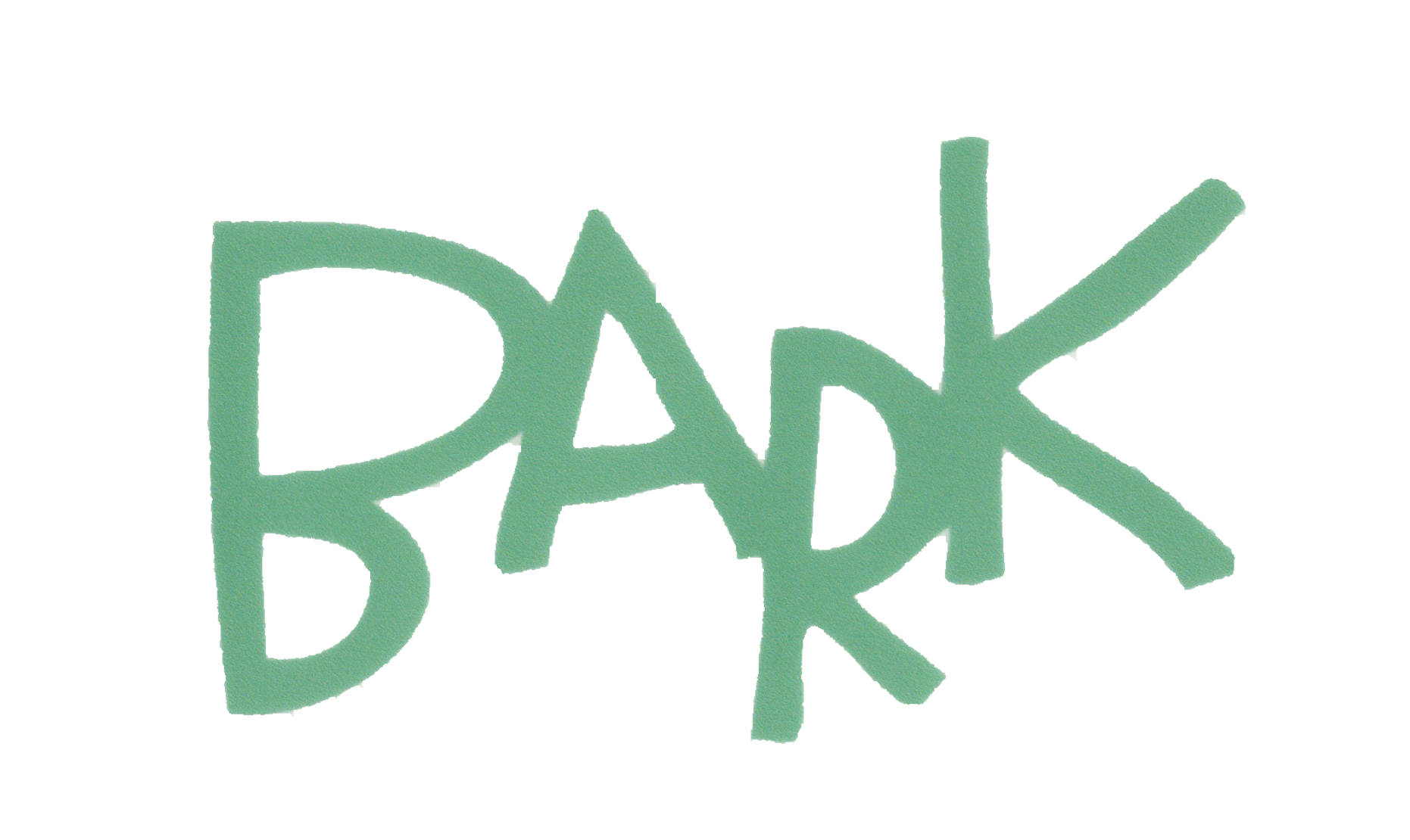 Durable vinyl, die-cut Bark Sticker