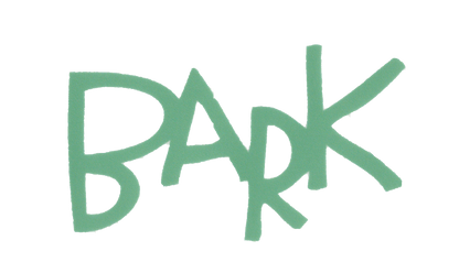 Durable vinyl, die-cut Bark Sticker