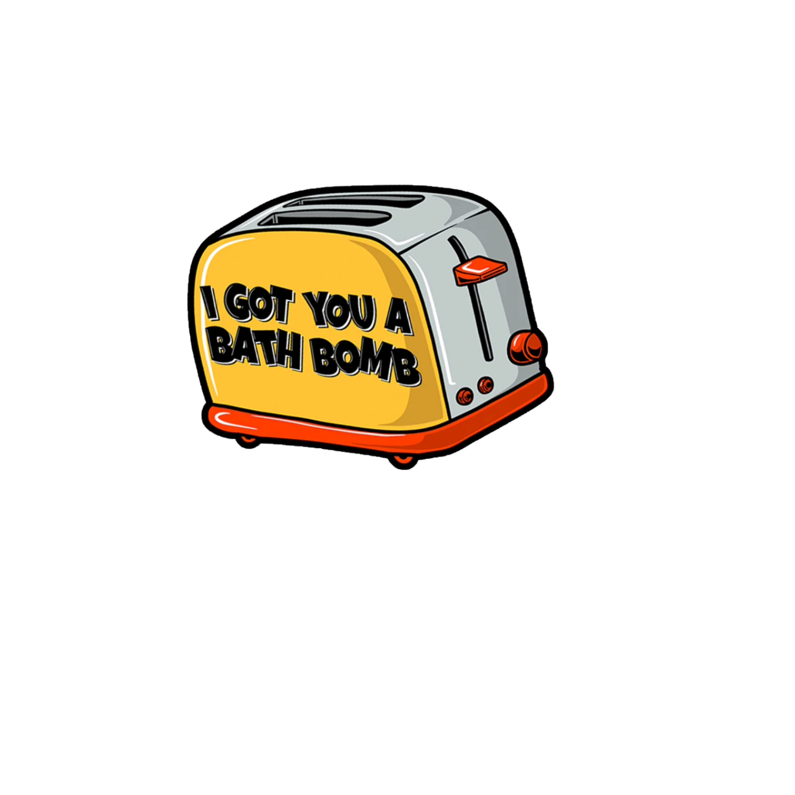 Durable vinyl die-cut Bath Bomb Sticker