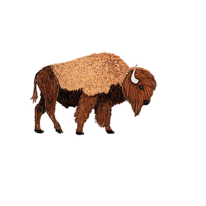 Our Bison Art Sticker! View a wide range of unique, high-quality, vinyl, die-cut, eco-friendly stickers. 