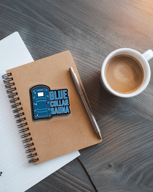 Blue Sauna Sticker