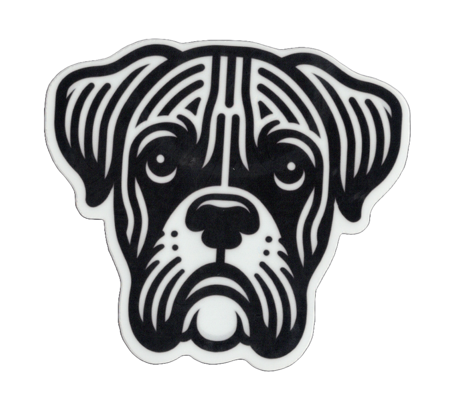 Durable vinyl, die-cut Boxer 1 Sticker