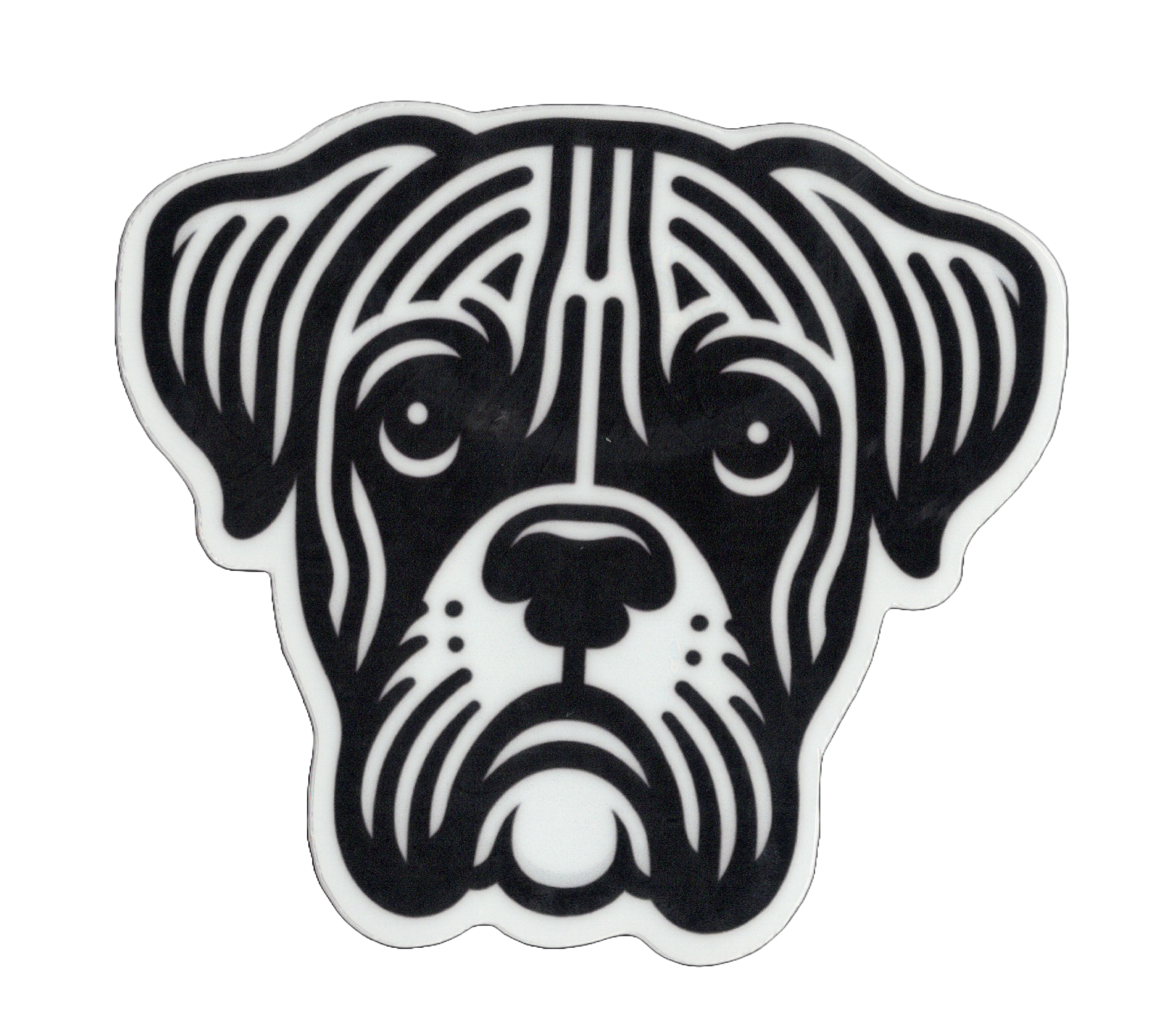 Durable vinyl, die-cut Boxer 1 Sticker
