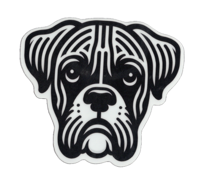 Durable vinyl, die-cut Boxer 1 Sticker