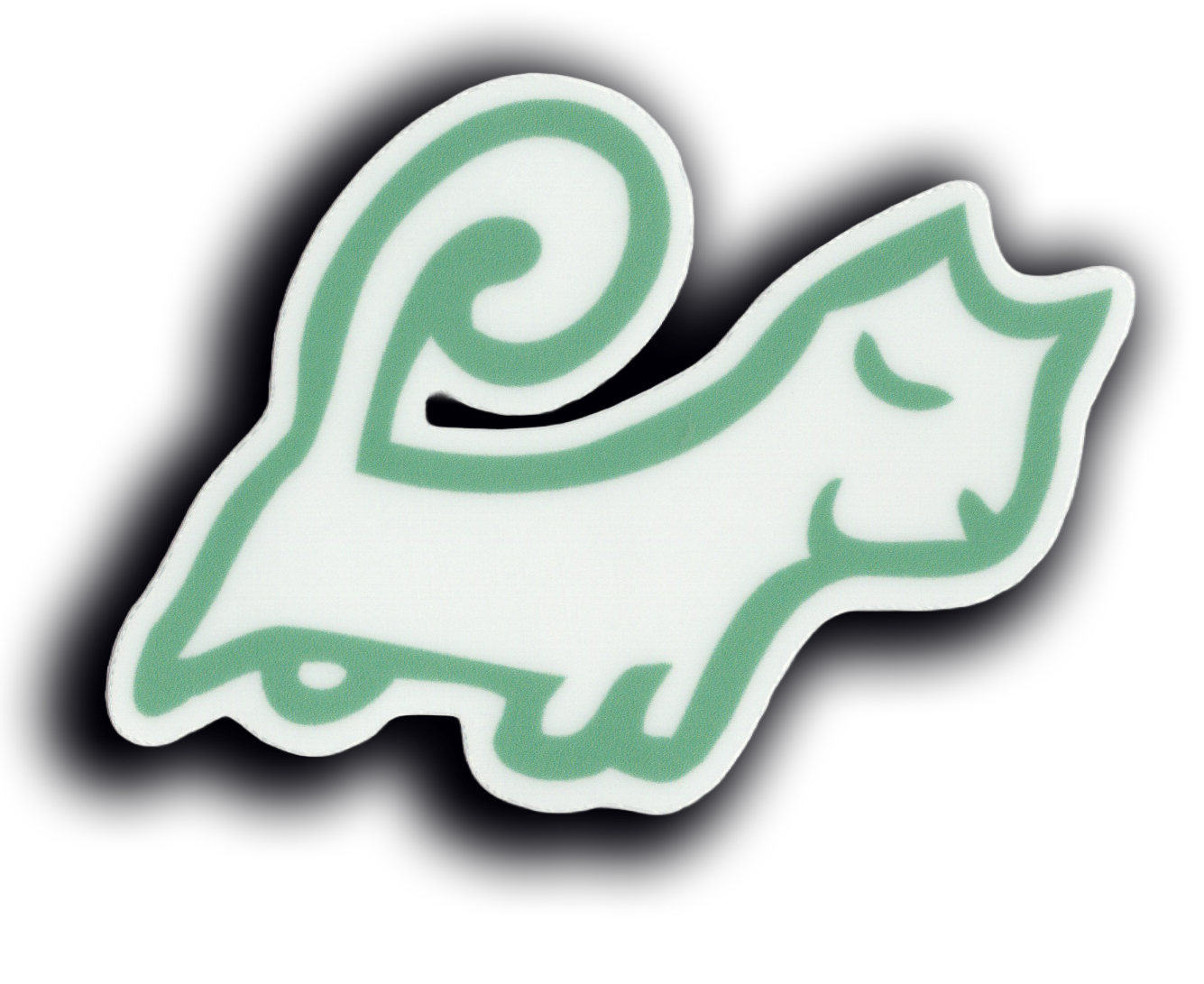 Durable vinyl, die-cut Cat Sticker
