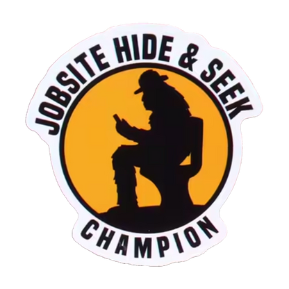 Durable vinyl, die-cut Champion Sticker