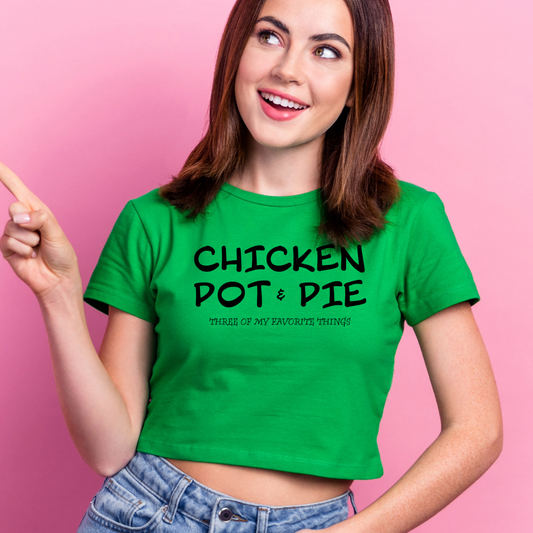 Ollie's: "Chicken Pot Pie" - 100% Cotton Graphic T-Shirt