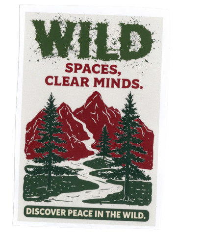 Durable vinyl die-cut Clear Minds Sticker