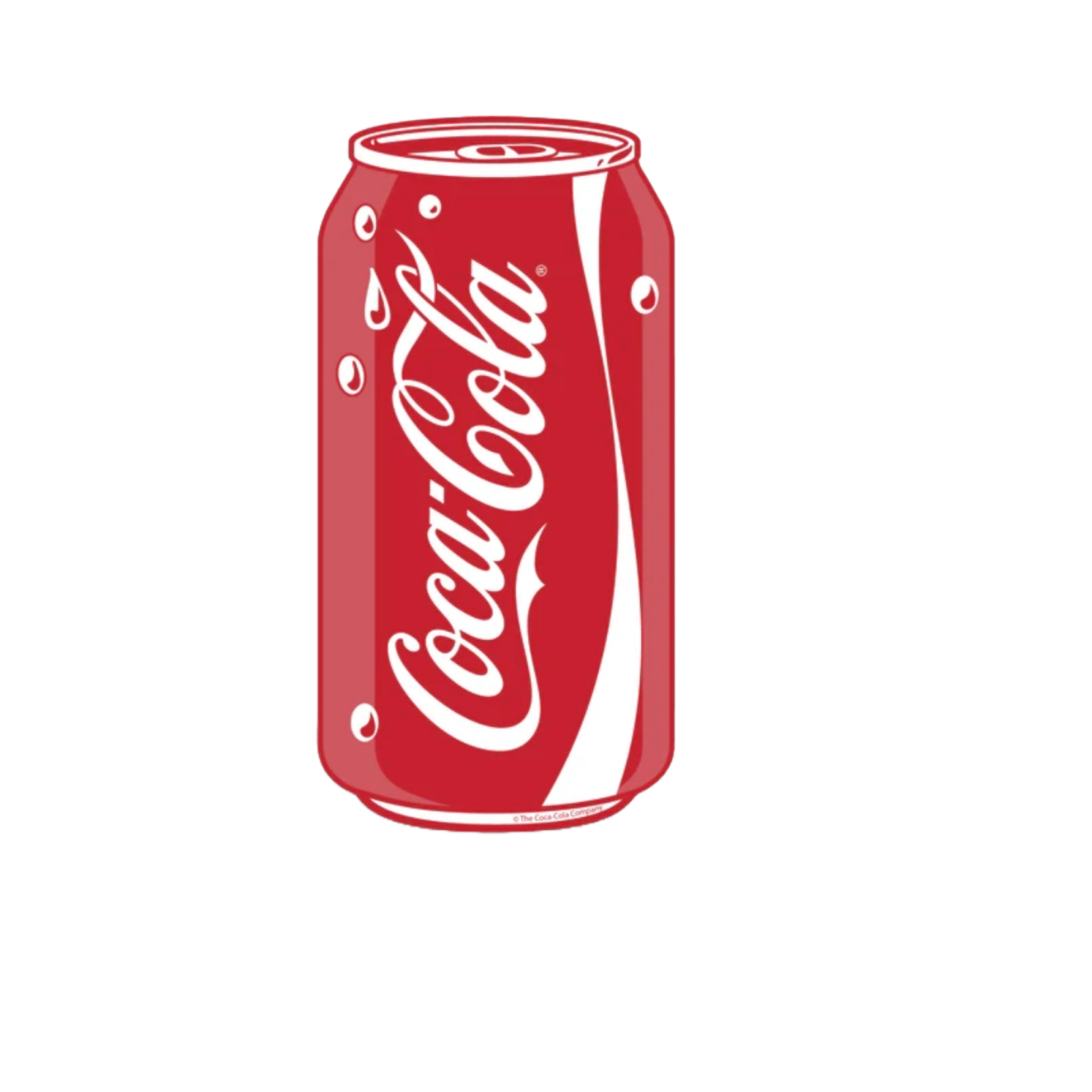 Durable vinyl die-cut Coca-Cola Can Sticker