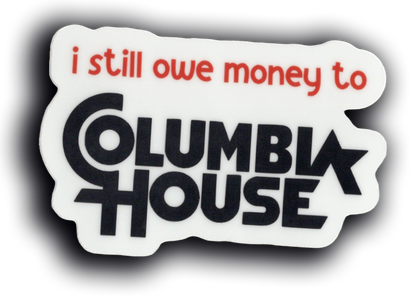 Durable vinyl, die-cut Columbia Sticker