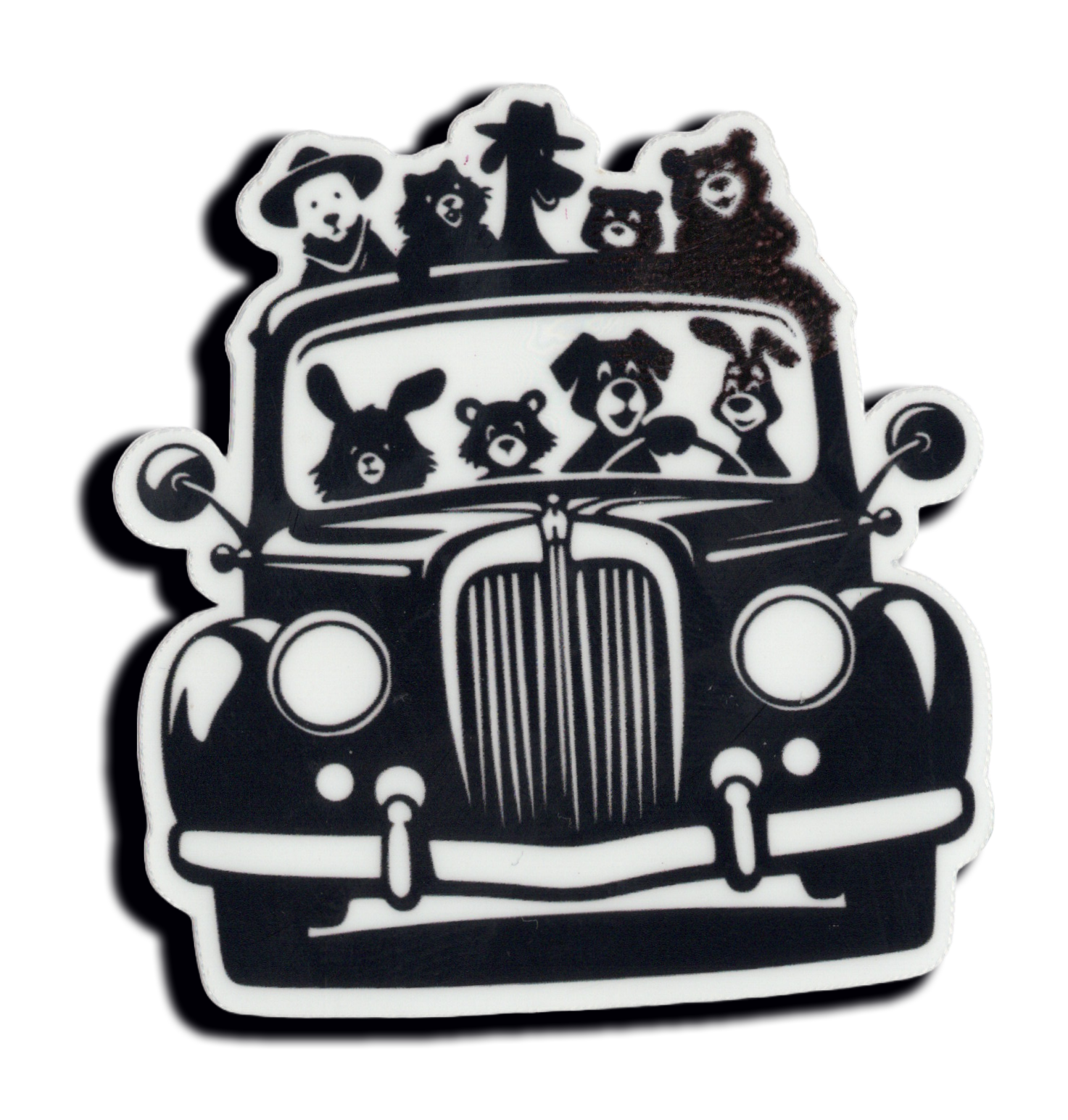 Durable vinyl, die-cut Critter Car Sticker