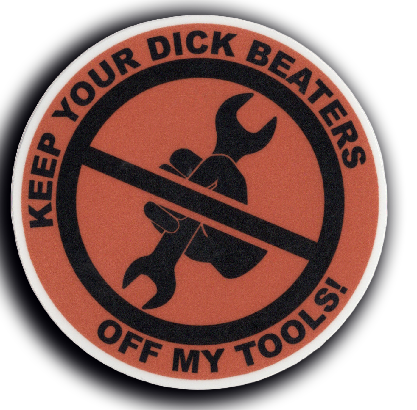 Durable vinyl, die-cut Dick Beaters Sticker