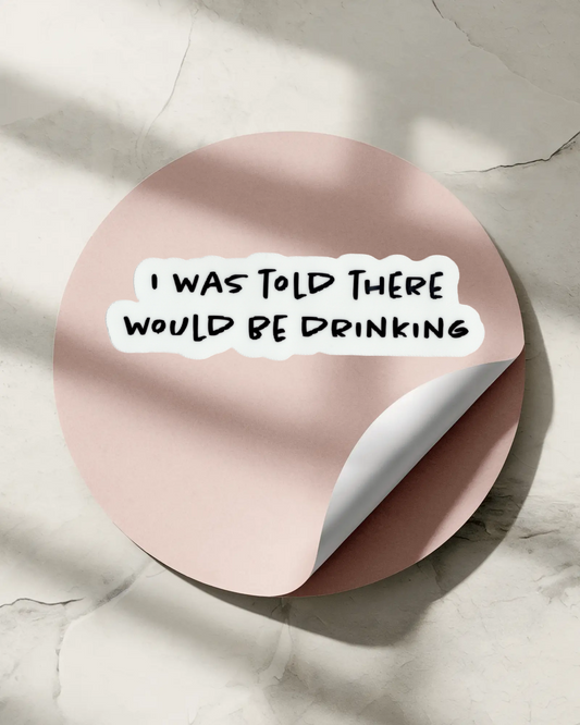 Drinking Sticker