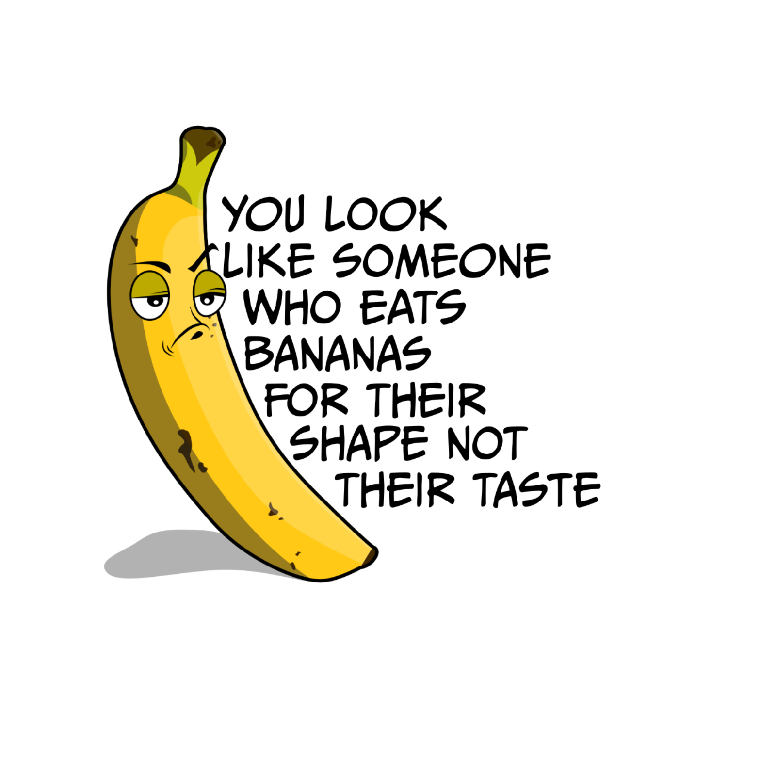 Durable vinyl die-cut Eat Bananas Sticker