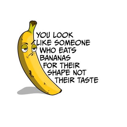 Durable vinyl die-cut Eat Bananas Sticker