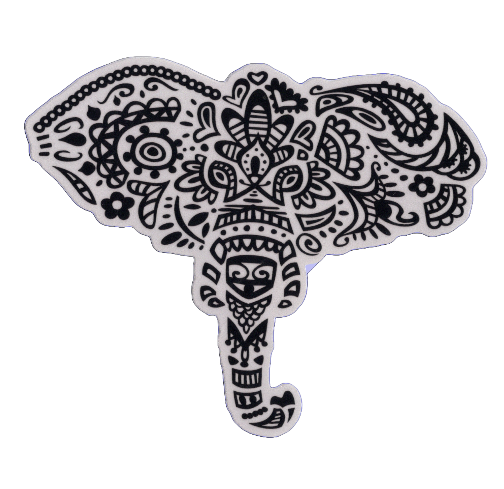 Durable vinyl, die-cut Elephant Sticker