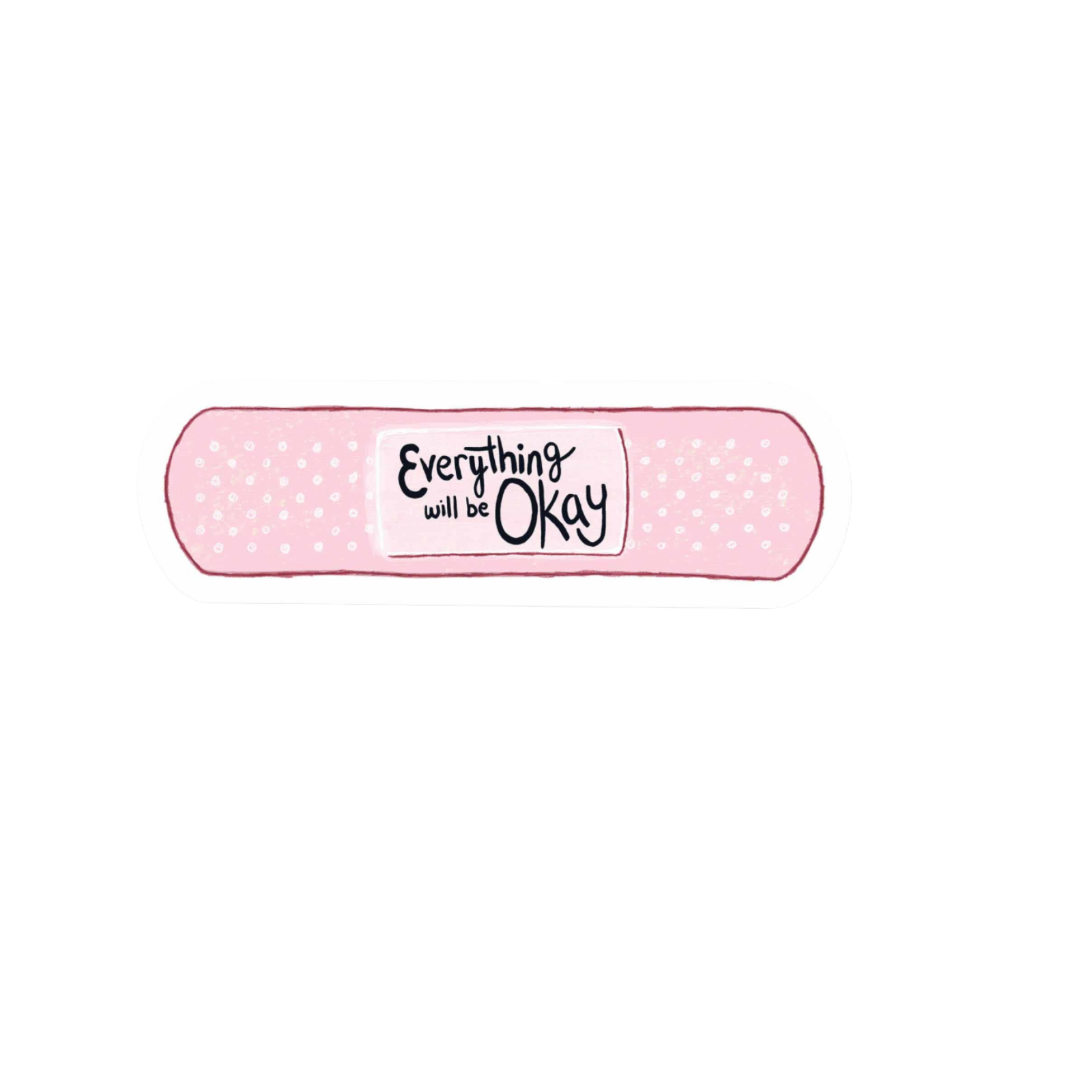 Our Everything OK Sticker! unique, high-quality, vinyl die-cut, eco-friendly stickers