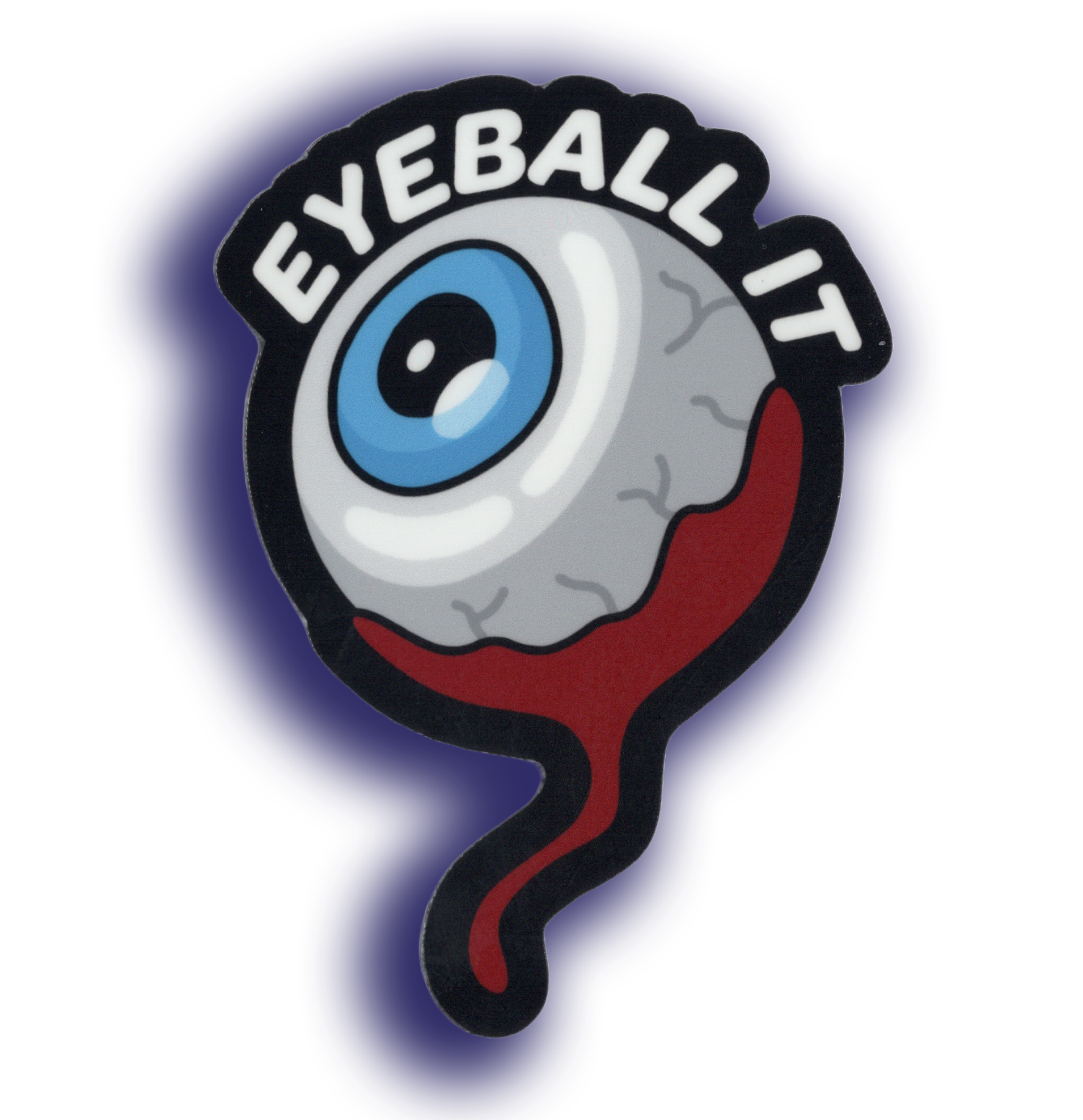 Durable vinyl, die-cut Eyeball 2 Sticker