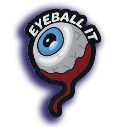 Durable vinyl, die-cut Eyeball 2 Sticker