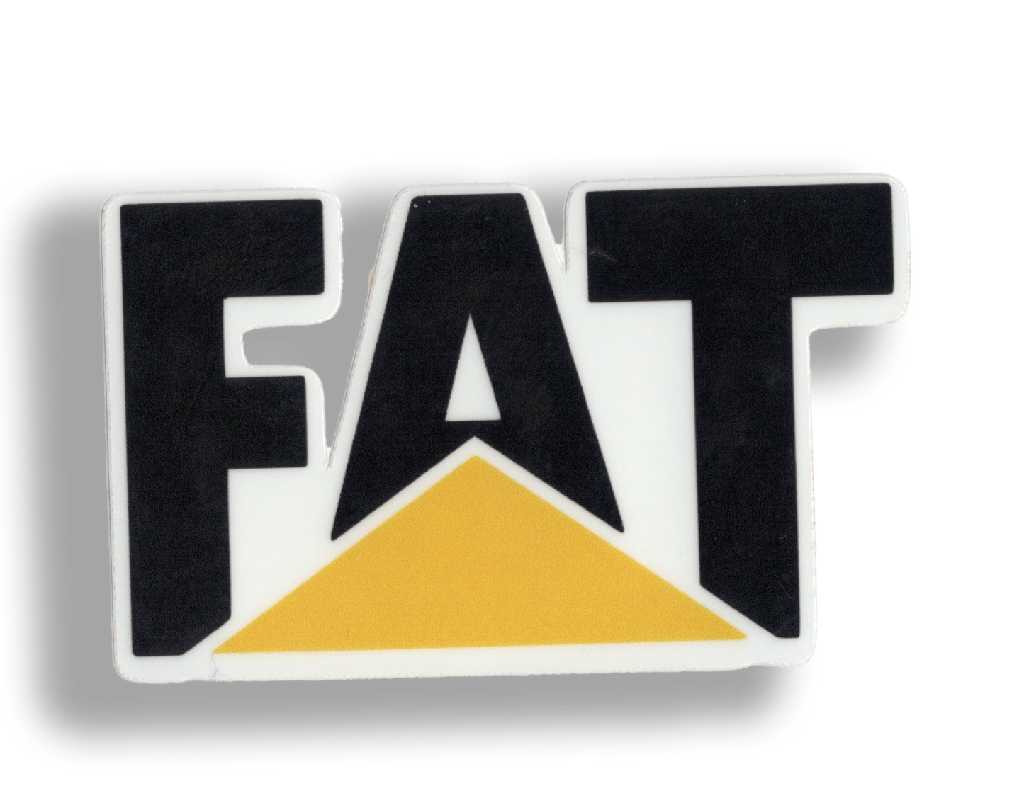 Durable vinyl, die-cut FAT Sticker