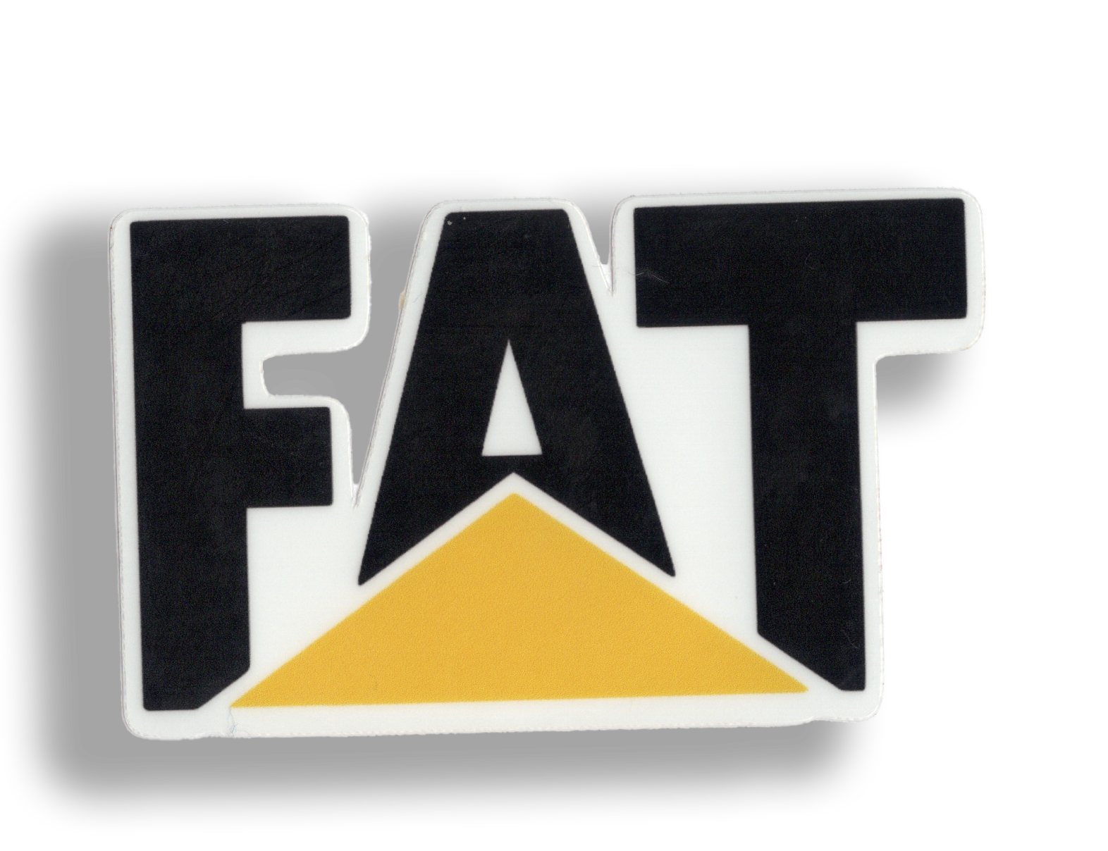 Durable vinyl, die-cut FAT Sticker