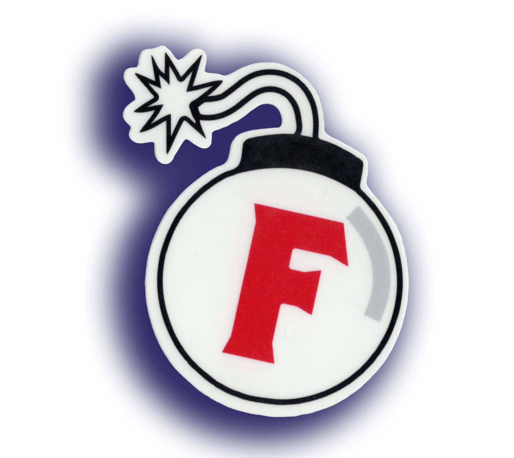 Durable vinyl, die-cut F Bomb 2 Sticker