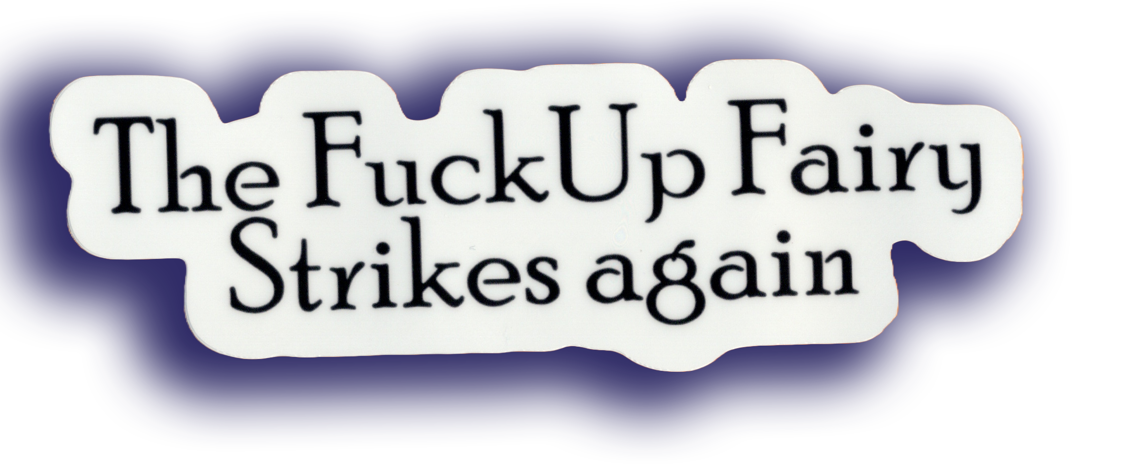 Durable vinyl, die-cut Fairy Strikes Sticker
