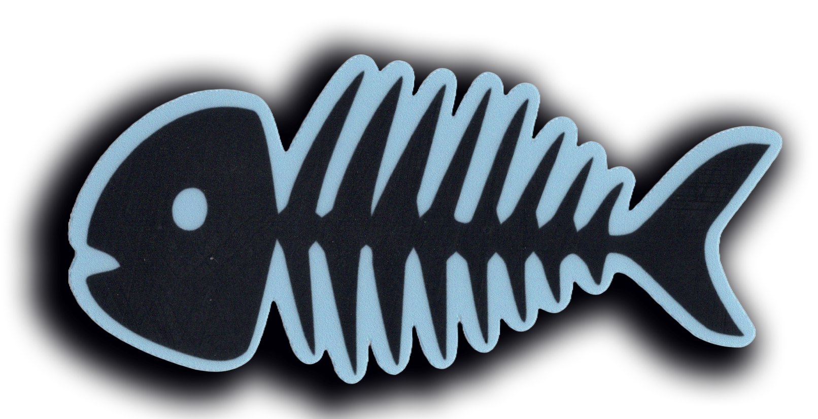 Durable vinyl, die-cut Fish Sticker