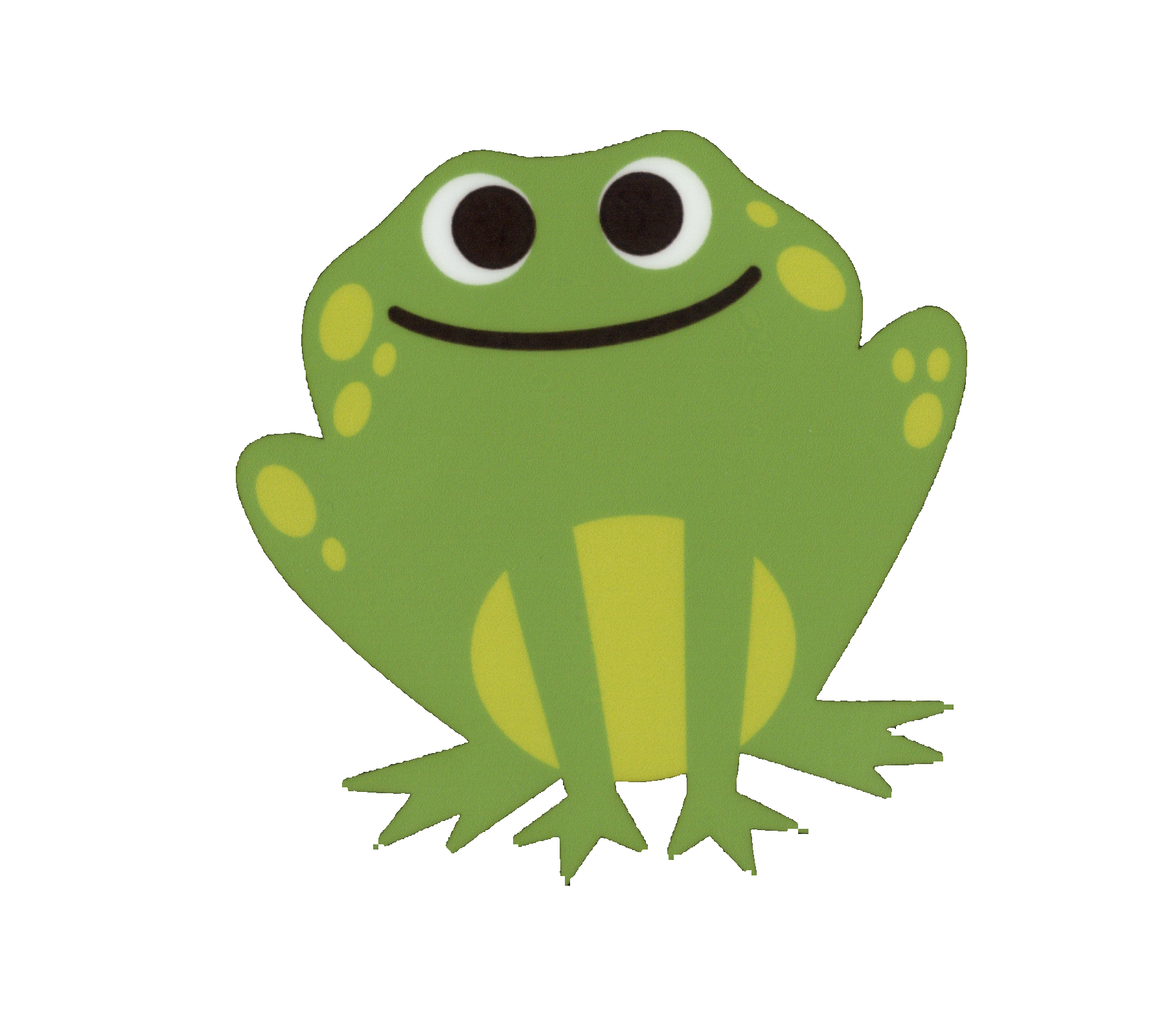 Durable vinyl, die-cut Frog Sticker
