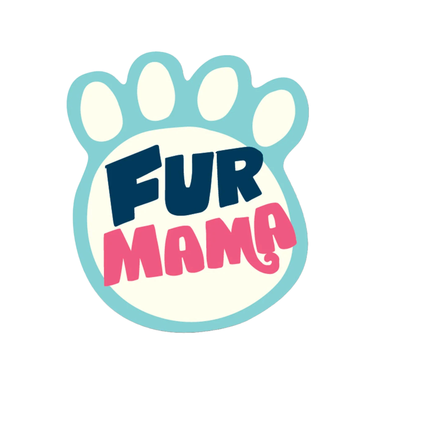 Durable vinyl die-cut Fur Mama Sticker