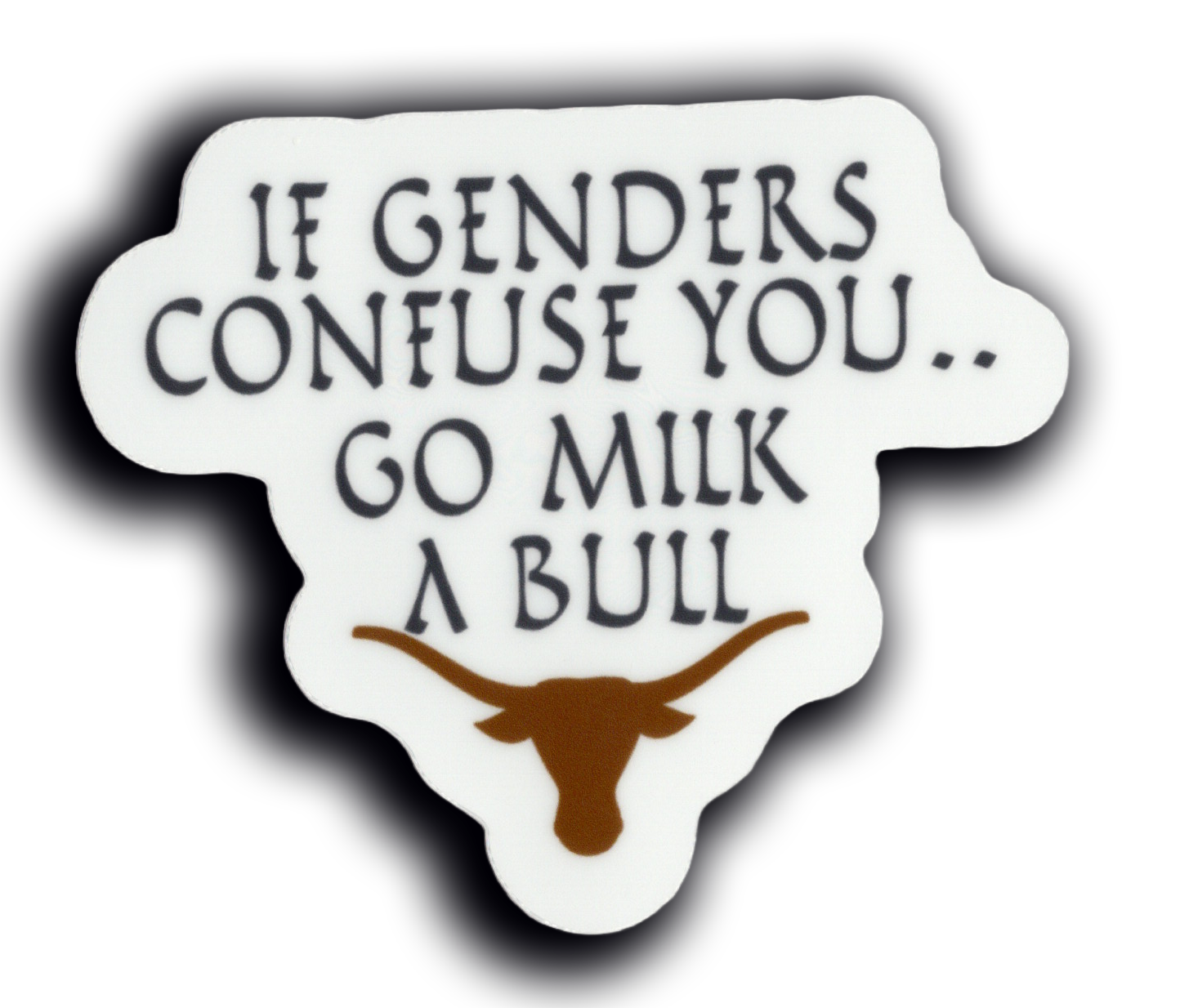 Durable, vinyl, die-cut, Genders Stickers